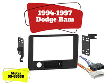 Charger l&#39;image dans la galerie, Metra 95-6555B 94-97 Dodge Ram Double Din Car Radio Stereo Installation Dash Kit &amp; 70-1817 Wiring Harness