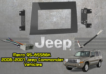 Load image into Gallery viewer, Metra 95-6556G Gray 2006 2007 06 07 JEEP Commander Car Radio Stereo Installation Dash Kit with Metra CHTO-01 Wiring Harness and Metra 40-CR10 Antenna Adapter