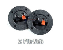 Charger l&#39;image dans la galerie, 2 PACK SPEAKER ROUND BOX SPEAKER TERMINAL CUP SPRING POST SUBWOOFER SPEAKER BOX