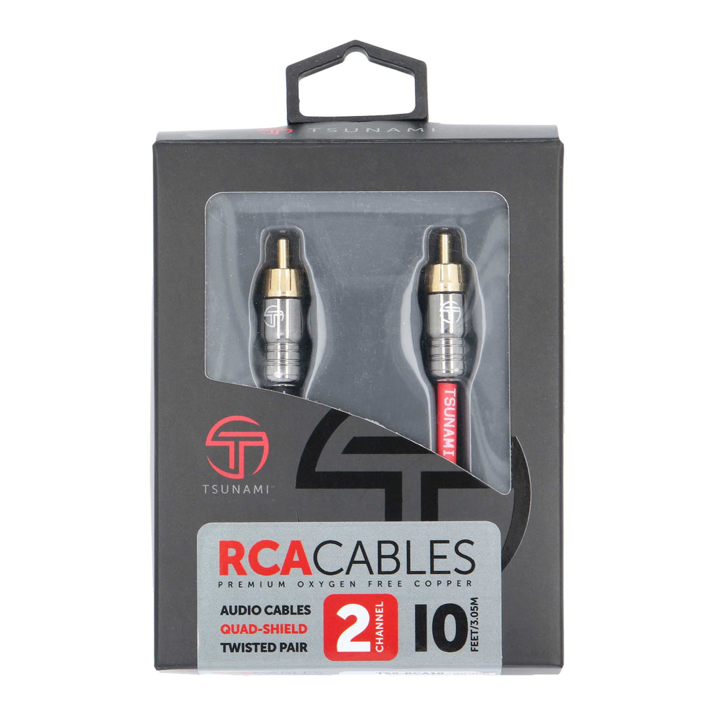 Tsunami TSX-RCA10 2 Channel 10 Ft RCA Cable