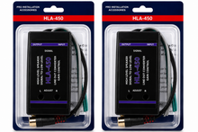 Charger l'image dans la galerie, 2 Absolute HLA450 2-Ch High-to-Low Line Output Converter Adjustable Speaker Level to RCA Converter
