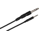 Hosa CMS-103 Stereo Interconnect Cable, 3.5 mm TRS to 1/4 in TRS - 3 Feet