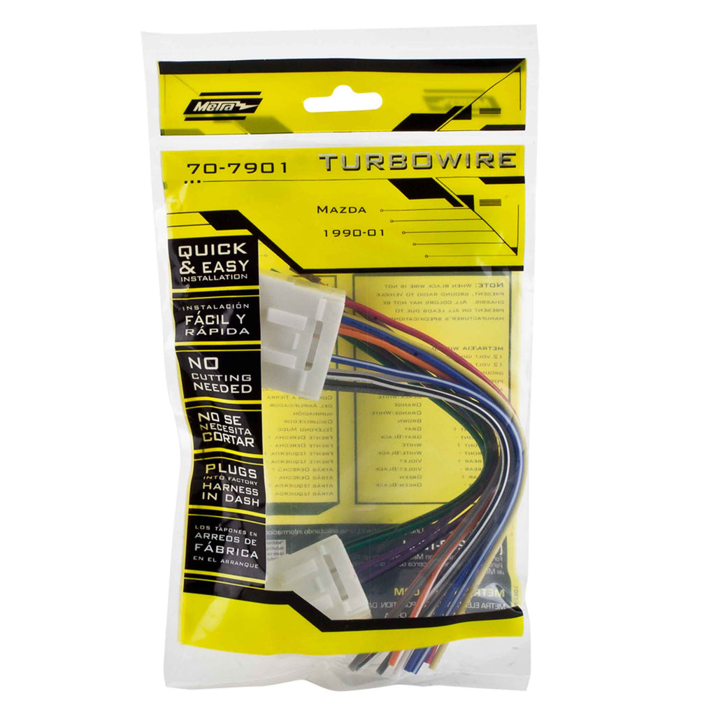 Metra 70-7901 Radio Replacement Harness - Compatible Fits for Mazda 1990-2001