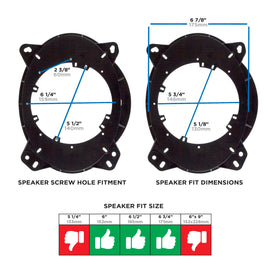 Metra 82-8147 Speaker Adapter Plates Compatible Fits Select Lexus/Toyota 2002-Up