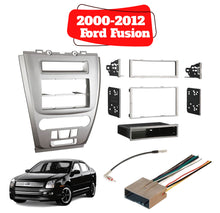 Charger l&#39;image dans la galerie, Metra 99-5821S Single or Double DIN Dash Kit for Ford Fusion 2010-2012 - Silver + 70-5520 Harness + 40-CR10 Antenna