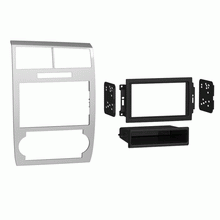 Charger l&#39;image dans la galerie, FIT 05-07 MAGNUM CHARGER SILVER CAR RADIO STEREO DOUBLE DIN INSTALLATION DASH KIT