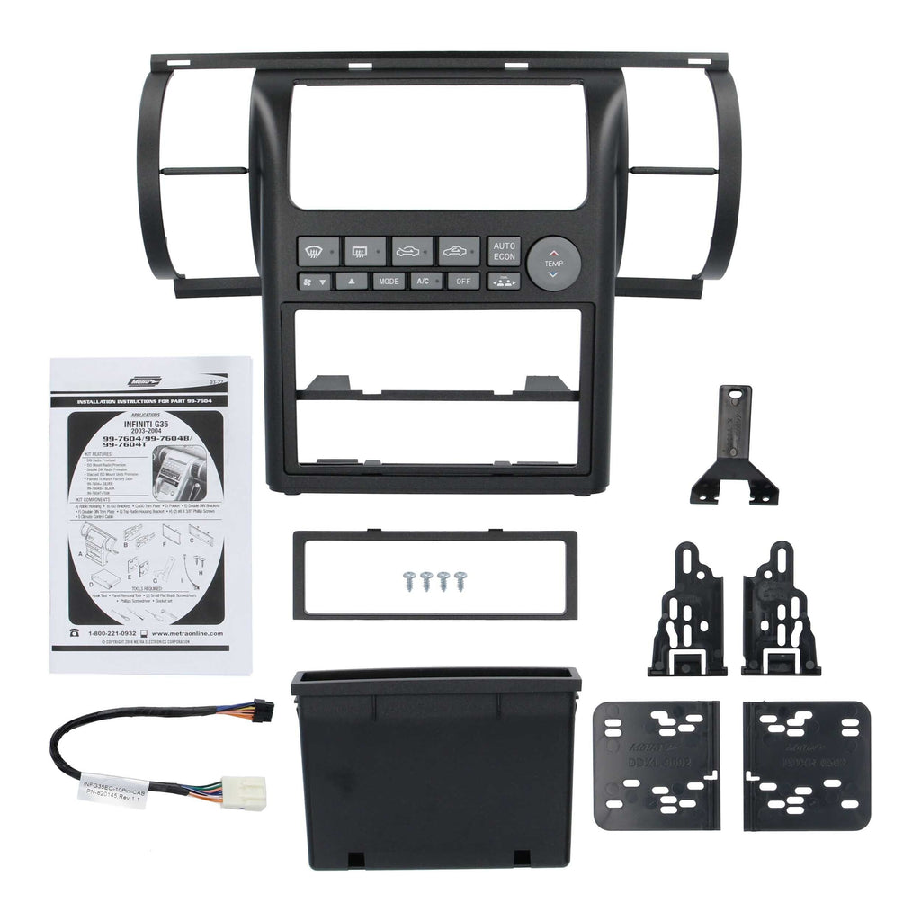 Metra 99-7604B Single DIN / Double DIN Installation Kit for select 2003-2004 Infiniti G35