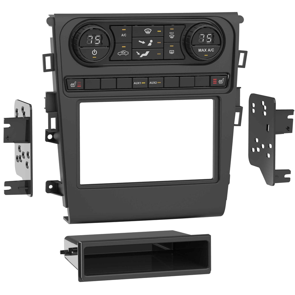 Metra 99-5854B DIN Dash Kit - Compatible Fits for Ford Fusion (w/manual climate control) 2013-2019