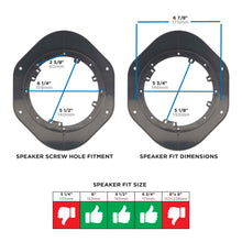 Charger l'image dans la galerie, Metra 82-5607 Front Speaker Plate 6.5 Inch Compatible Fits for F-150 15-Up - Pair