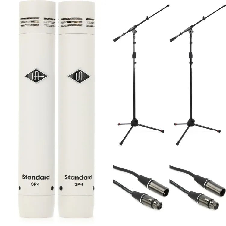 Universal Audio UA-SP1-U Pencil Microphone - Matched Pair Stand and Cable Bundle