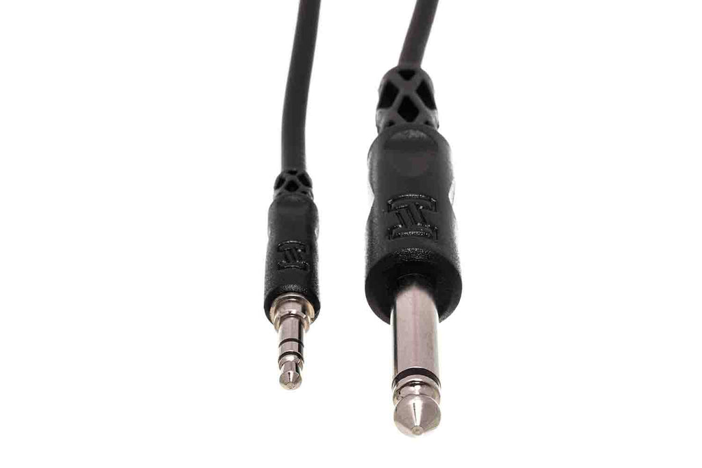 Hosa Mono Interconnect Cable, 1/4 in TS to 3.5 mm TRS