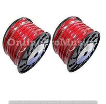 Load image into Gallery viewer, 2 BULLZ Audio 1/0 Gauge 50 FT Xtreme Twisted Power Ground Wire Cables Red