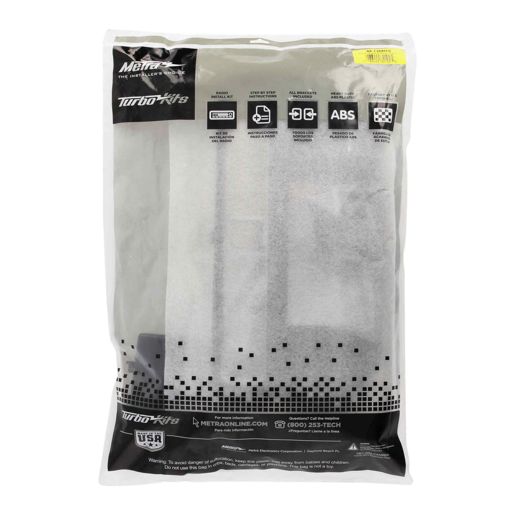 Metra 99-7368HG Single/Double-DIN Car Stereo Dash Kit - Compatible Fits for Kia Rio 2016-2017 ithout Push-to-Start