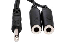 Charger l&#39;image dans la galerie, Hosa YPP-111 Y Cable 1/4&quot; Male to Two 1/4&quot; Female