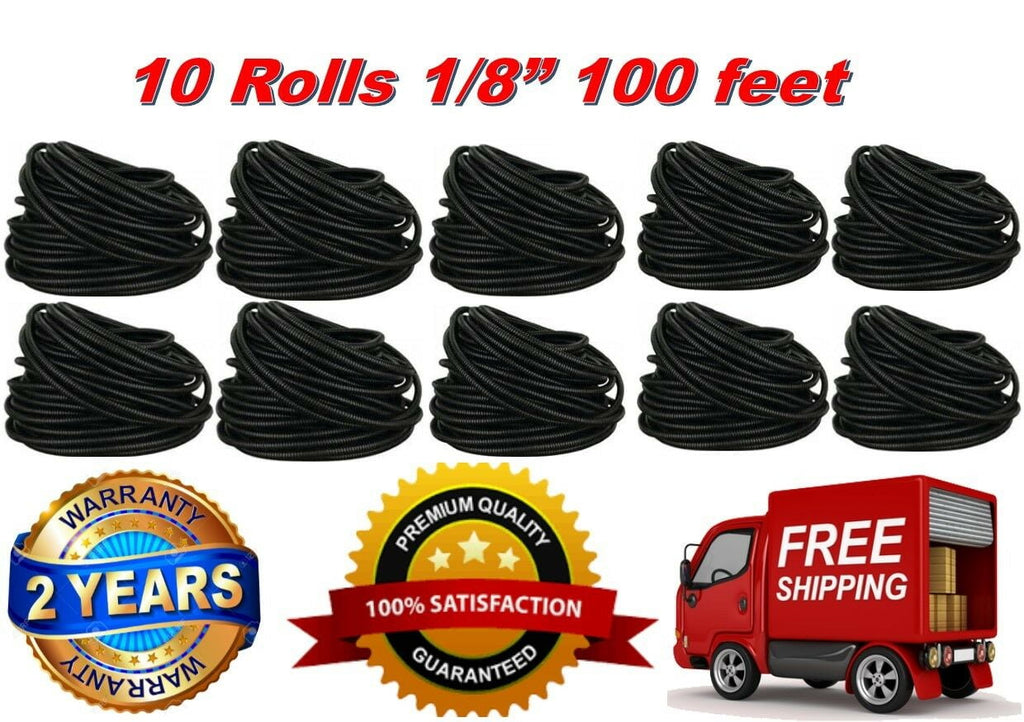 True 10 Roll 100 Ft 1/8" Split Wire Loom Conduit Polyethylene Tubing Sleeve Tube