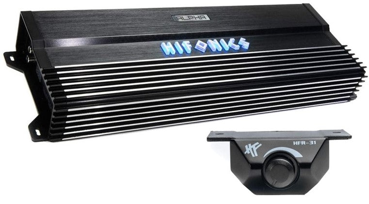 Hifonics A2500.5D 2500W Class-D 5 Channel Car Amplifier& 4 Gauge AMP Kit