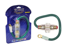 Load image into Gallery viewer, Absolute AGHPKG4GR 4 Gauge Power Cable and In-Line Fuse Kit (Green)