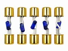 Charger l'image dans la galerie, Absolute AGULB-30 5-Pack 30 Amp AGU Glass Fuses with Blue LED Blown Fuse Indicator