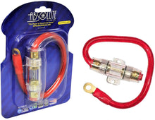 Load image into Gallery viewer, Absolute AGHPKG4RD 4 Gauge Red Power Cable and In-Line Fuse Kit with 60A Fuse and Ring Terminal