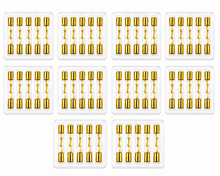 Charger l'image dans la galerie, Absolute AGU80-50 50 Pack 80 Amp Gold-Plated AGU Glass Fuse