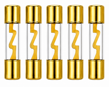 Charger l'image dans la galerie, Absolute AGU50-5 5-Pack 50 Amp Gold-Plated AGU Glass Fuses