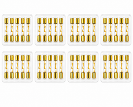Absolute AGU80-40 40 Pack 80 Amp Gold-Plated AGU Glass Fuse