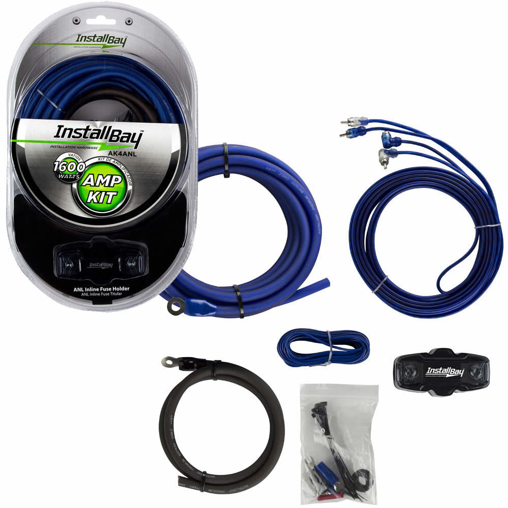 Install Bay AK4ANL 4 GA Value AMP Kit Complete 1600 Watt - Each