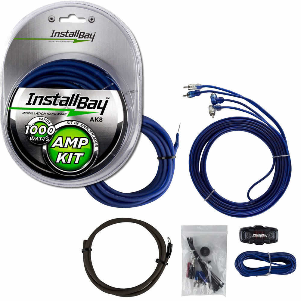Install Bay AK8 8 GA Value AMP Kit Complete 1000w - Each