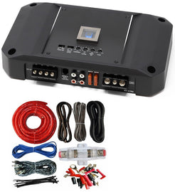 Alpine R2-A75M 750 W RMS R-Series Class-D Mono Sub Amplifier + 4 Gauge Amp Kit