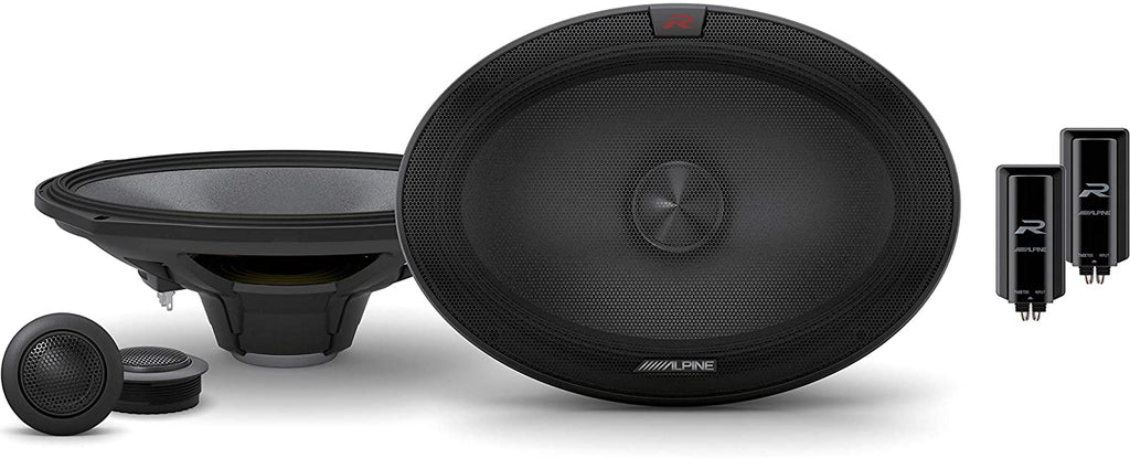 Alpine R-S69C.2 Component System<br/>600W Peak, 200W RMS R-Series 6x9" Component 2-Way Speakers
