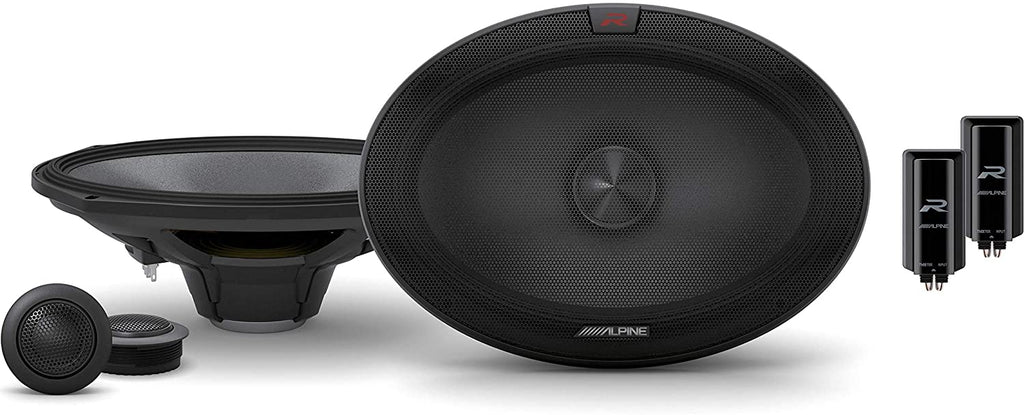 2 Pair Alpine R-S69C.2 Component System<br/>600W Peak, 200W RMS R-Series 6x9" Component 2-Way Speakers