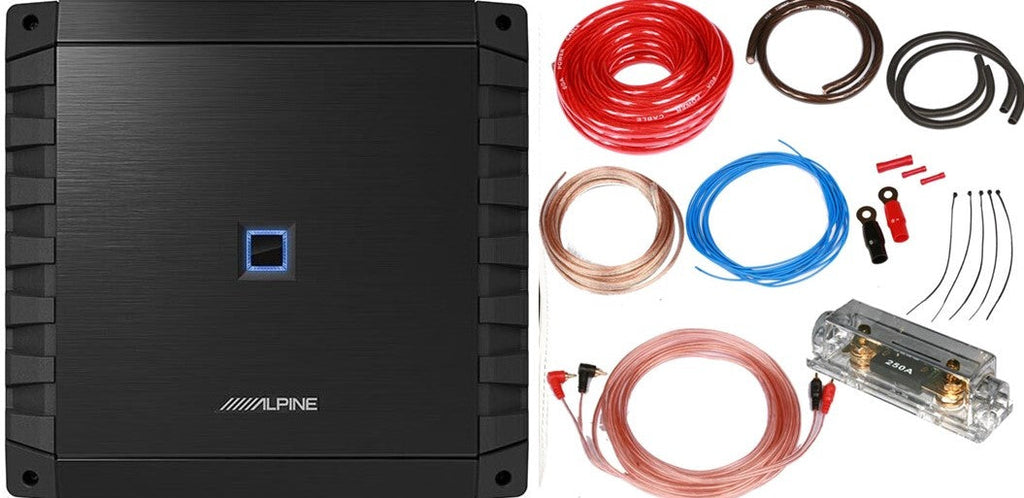 Alpine S2-A36F S-Series Class-D 4-Channel Car Amplifier & KIT0 0 Installation AMP Kit