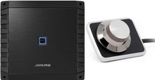 Load image into Gallery viewer, Alpine S2-A60M S-Series Class D 600 W Mono Subwoofer Amplifier + RUX-H01 Halo Bass Knob