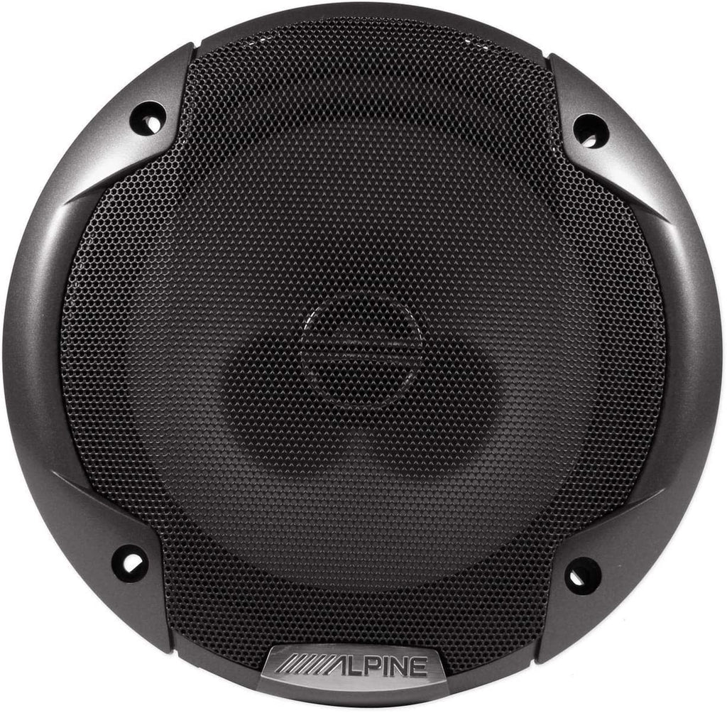 2 Pair Alpine SPE-6000 Car Speaker<BR/>480W Max, 120W RMS 6.5" 2-Way Type-E Coaxial Speakers w/ Silk Tweeters