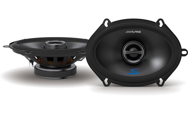 Alpine S-S57 5x7" Rear Factory Speaker Replacement Kit For 2005-2006 Ford Mustang + Metra 72-5600 Speaker Harness