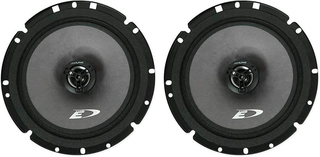 Alpine SXE-1751S 6.5" 280w Component + SXE1726S 6.5" 220W Car Audio Coaxial Speakers