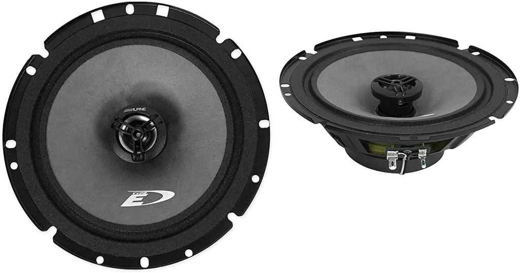 Alpine SXE 1726S 2 Way 6.5" 2006-13 GM CAR Truck Front & Rear Door Speakers & Install Kits