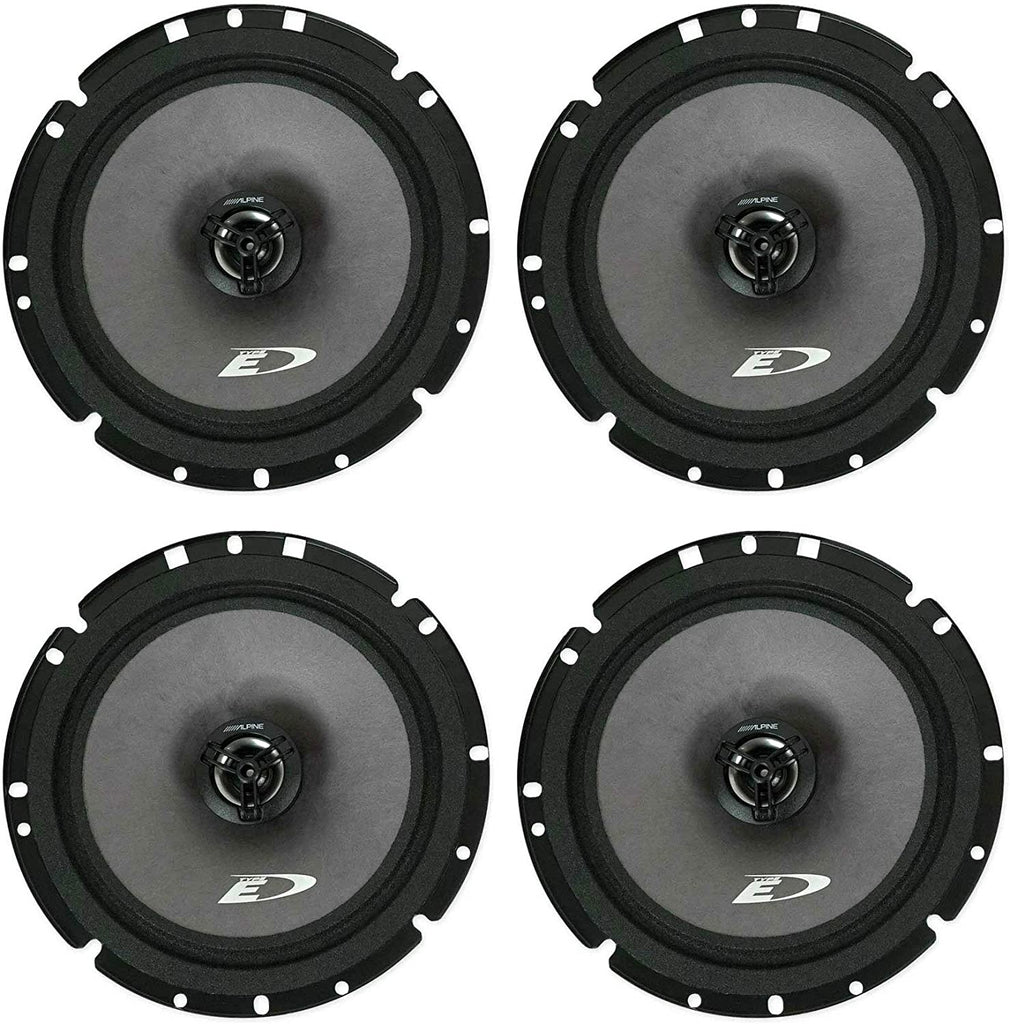 2 Pair Alpine SXE-1726S Car Speaker<BR>220W Max, 40W RMS 6-1/2" 2-Way Coaxial Speakers