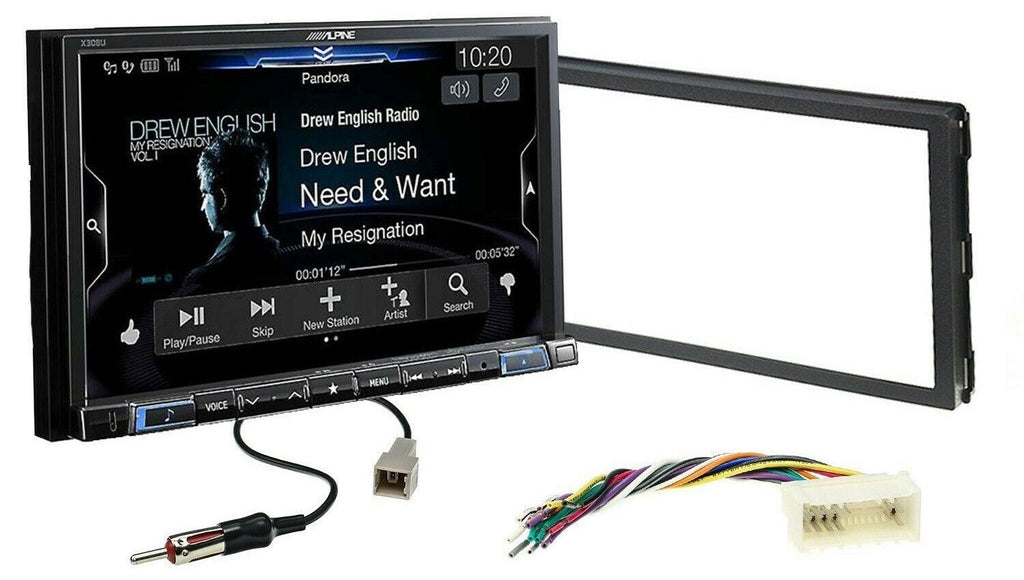 Alpine X308U 8" Navigation CarPlay & Android Car Stereo + install Kit for 2007-2010 Hyundai Elantra