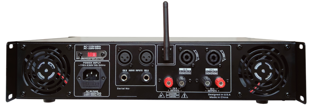 MR DJ AMP2000DSP 2Ch Class AB 2000W PA DJ Power Amplifier Onboard DSP Bluetooth USB