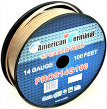 Charger l&#39;image dans la galerie, American Terminal PROS14100 14 Gauge Speaker Wire 100&#39; 14 Gauge PRO PA DJ Car Home Marine Audio Speaker Wire Cable Spool