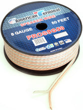 Charger l&#39;image dans la galerie, 2 American Terminal PROS8G50 50&#39; 8 Gauge PRO PA DJ Car Home Marine Audio Speaker Wire Cable Spool