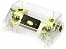 Charger l&#39;image dans la galerie, Absolute USA ANH-0 Gold Inline ANL Fuse Holder Fits 0, 2, 4 Gauge with 150AMP Fuse