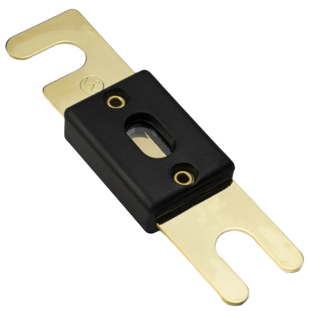 Absolute ANH-3 0/2/4 Gauge AWG in-Line ANL Fuse Holder & Gold Plated 100 Amp Fuse