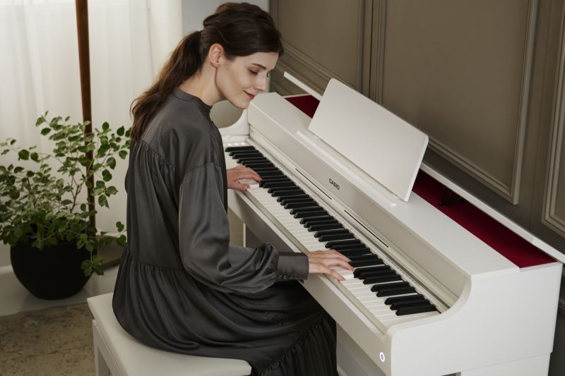 Casio AP300WE Celviano Digital Piano, Matte White