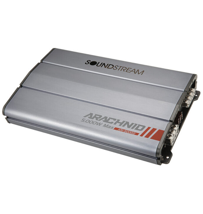 Soundstream AR1-5000D Monoblock Class D Arachnid Series Car Amplifier with Bass Remote