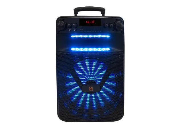 MR DJ ART Bluetooth Speaker 12" Portable Speaker with Bluetooth/Rechargeable Battery and App Control