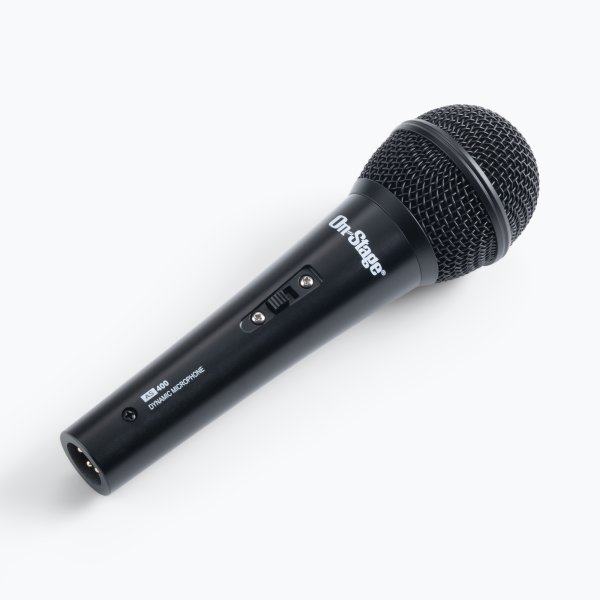On-Stage AS400V2 Dynamic Handheld Microphone, Black