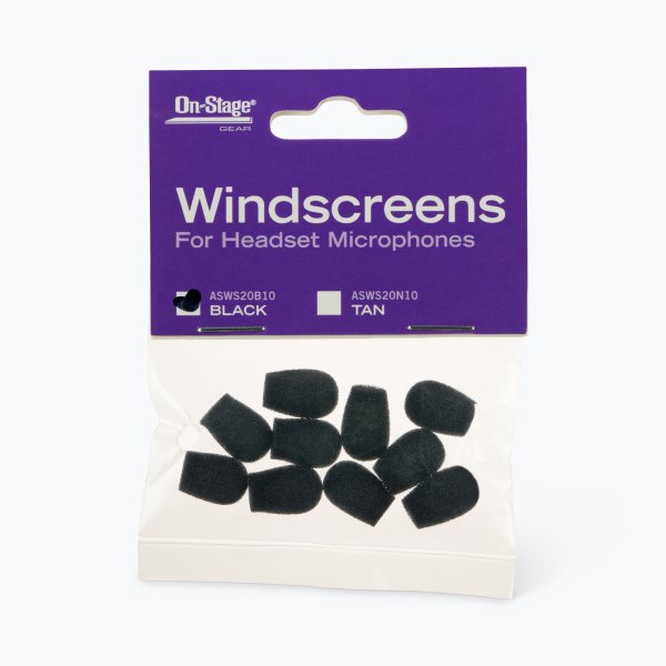 On-Stage ASWS20B10 Windscreens for Headset Microphones
