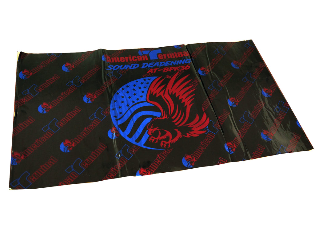 American Terminal AT-BPK36 9 Sheets 18" x 32" Sound Deadening Noise Insulation Vibration Dampening Material Bulk Kit